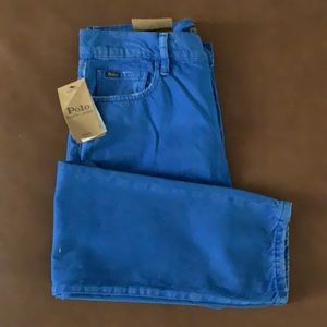 Polo Callen Blue High Rise Slim Button Fly Jeans